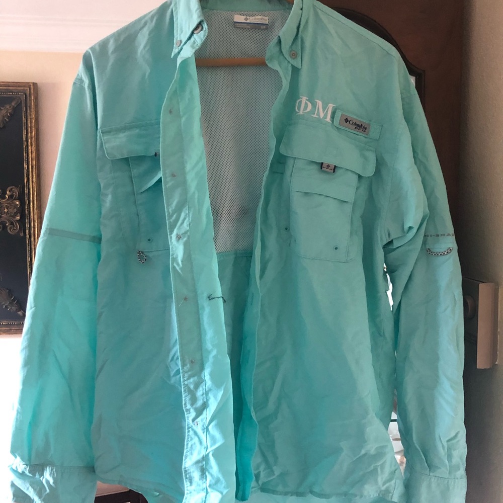 Phi Mu sorority Columbia shirt